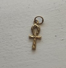 18ct  Yellow Gold ANKH Cross Pendant