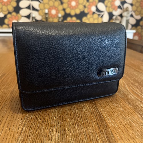 Antler black leather camera - leather,