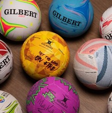 Gilbert Netball Training Balls - Overprint Pack Of 5 Balls - Size: 5 - FREE p&p