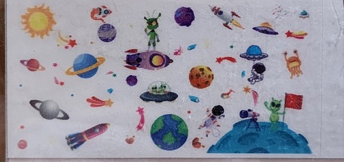 Wall sticker space - sticker, peel