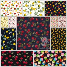 Fruits Fabric Kids Juicy Fruits Print 100% COTTON Children prints per Half Metre