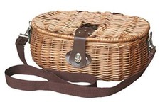 Wicker willow fishing creel - willow,