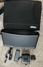Bose Portable Sounddock System. Remote &P. A. Leather Case+AUX Bluetooth Adapter