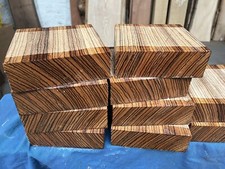 1x Zebrano Bowl Blank 6x6x2”/Wood Turning/Wood Blank/Exotic Hardwoods