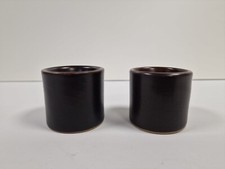 2 X Vintage Brown Denby Egg