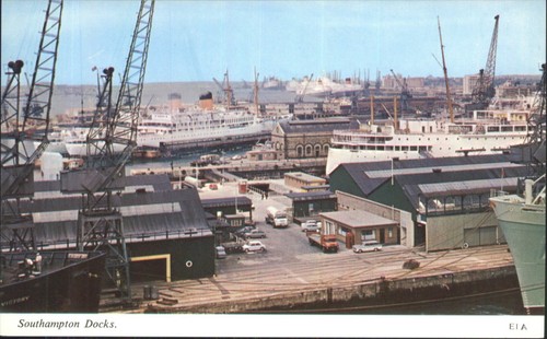 Vintage southampton docks - southampton,