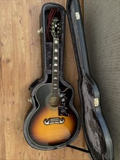 Epiphone EJ-200SCE. Semi Acoustic with hard case. Guitar Excellent Condition.