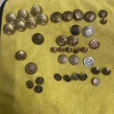 VINTAGE RN BUTTONS BY FIRMIN OF LONDON General Service Army & Royal Marines 39 )