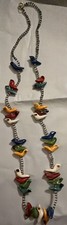 Kazuri Necklace Bird Bead