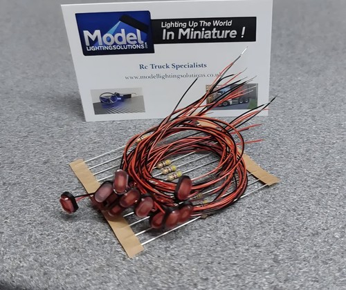 Scale oval light pods red - scale,