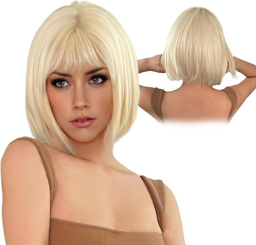 Bettinay short blonde wig - short,