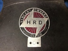 Vincent HRD owners club badge