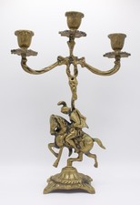 Pair Vintage Solid Brass