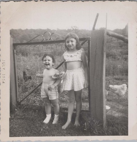 1954 photo kids standing - 1954, of