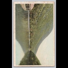 Antique Postcard Profile Lake