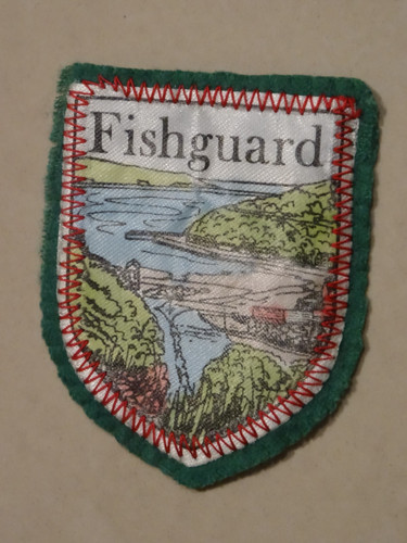 Fishguard cloth badge wales - fishguard, {wales}