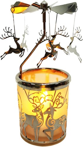 Rotating angel tea light - rotating,