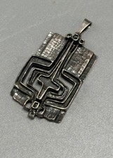 Silver Pendant Vintage Mens