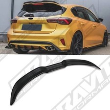 GLOSS BLACK ST STYLE REAR SPOILER WING LIP ABS FOR FORD FOCUS MK4 2019+