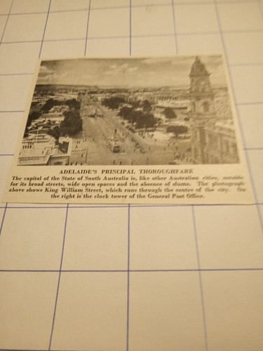 1952 adelaide australia - adelaide,