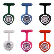 Silicone Heart Face Nurse Doctor Paramedic Tunic Brooch Fob Watch Medical Watch