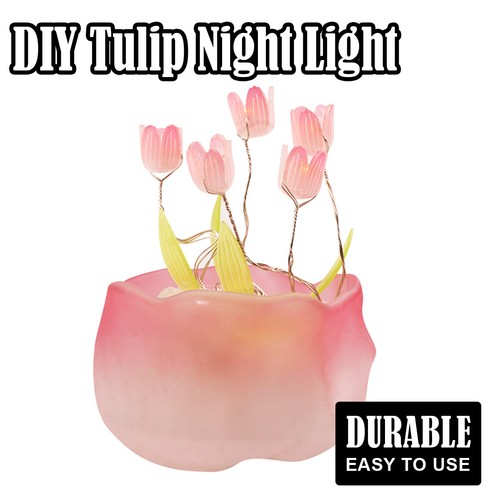 Tulip led night light - led,