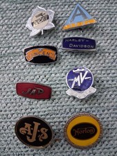 MOTORCYCLE VINTAGE PIN BADGES