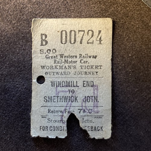 Half railway ticket - , (