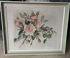 Vintage Framed Needlepoint