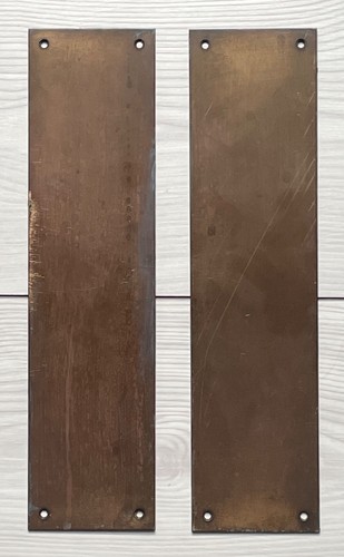 Vintage reclaimed brass push - reclaimed, push/
