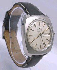 Vtg 1970s Bulova Accutron Day