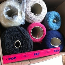 Joblot of 6 Machine Knitting Yarn / Wools - Mixed Colours - 2.5KG