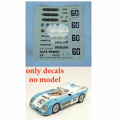 Abziehbilder alfa romeo - 1/43,