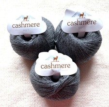 3 balls x 50g Cashmere yarn 