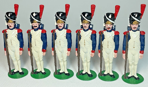 Six french soldiers standing - french,