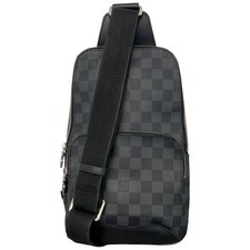 Louis Vuitton Men's Damier Graphite Avenue Sling N41719 Bag Black