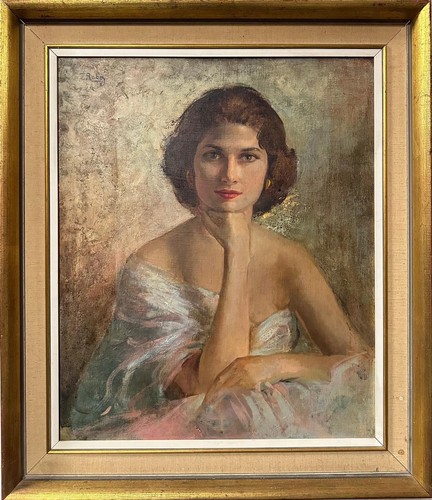 Zsuzsi roboz 1958 oil - zsuzsi,