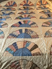 Antique Handmade Fan Quilt