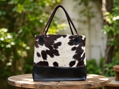 Genuine cowhide leather - genuine, tote
