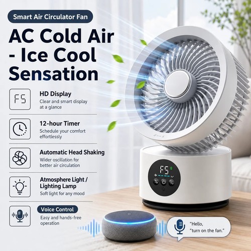 Voice control fan 12 - 10",