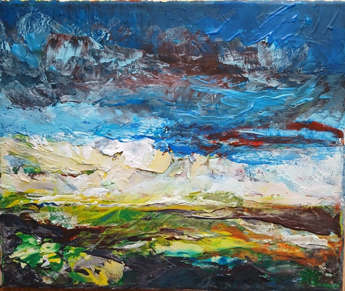 Original landscape painting - , on