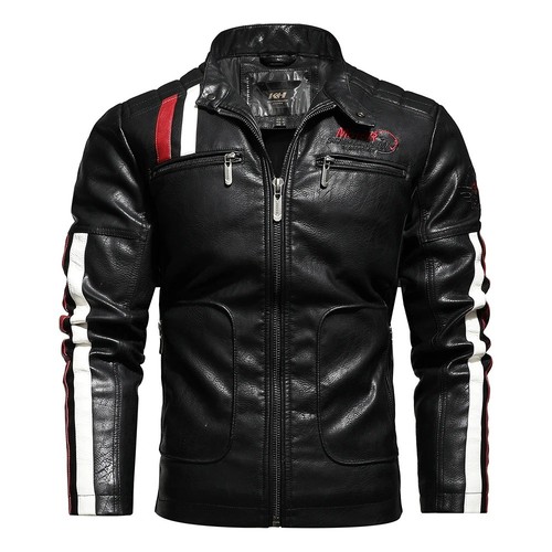 Men vintage leather biker - vintage,