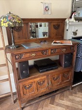 Carved court cupboard / Drinks