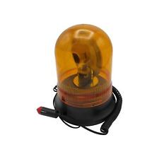 Magnetic Warning Light 12v 8w Amber Screw Base Plug In - Revolving Beacon Recove