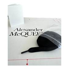 Alexander McQueen Shoelaces Black Larry Laces Chunky - New Original / Authentic