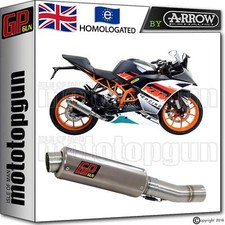 EXHAUST GP GUN by ARROW STEEL KTM RC 390 2013 13 2014 14