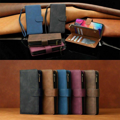 Leather zip wallet case - zip, for
