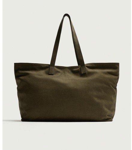 Zara leather tote bag - zara,