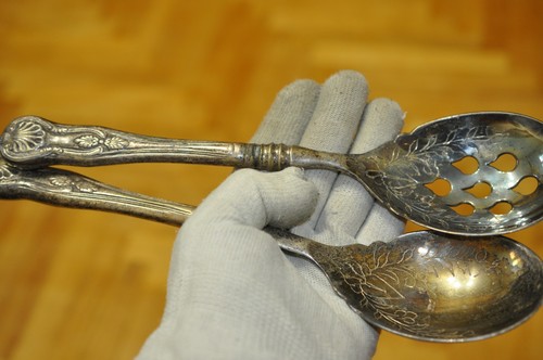 Vintage nickel silver - nickel, serving