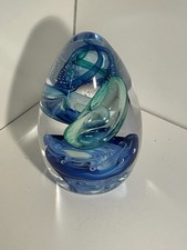 Caithness Glass Swirl Egg